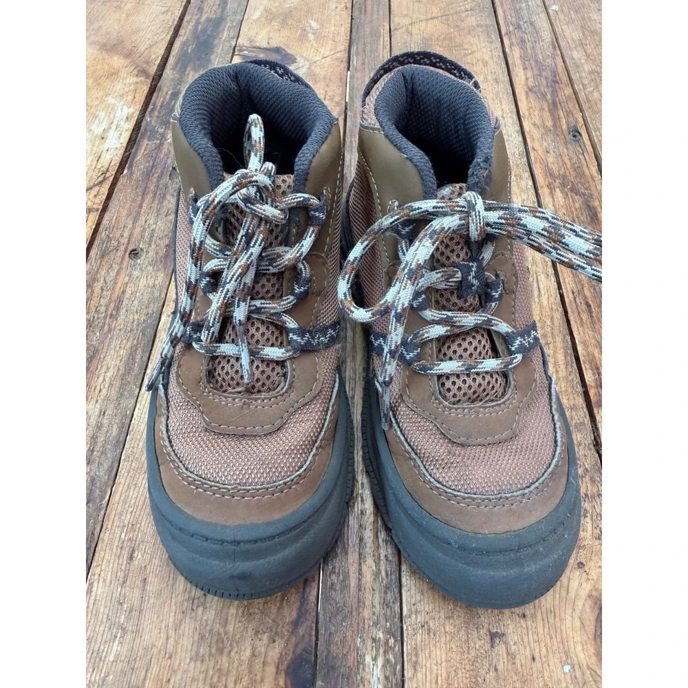 OshKosh B'gosh Kids Size 12 Hiking Boots Trail Gorpcore Outdoor Brown Rugged